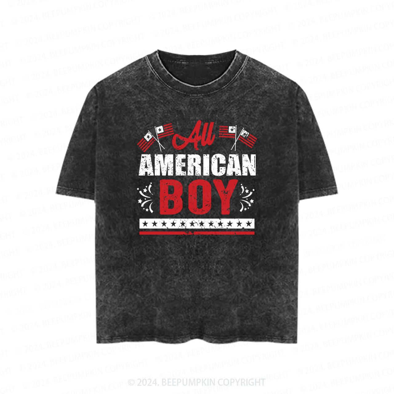 Fourth Of July Toddler&Kids Washed Tees          Sale-Beepumpkin™