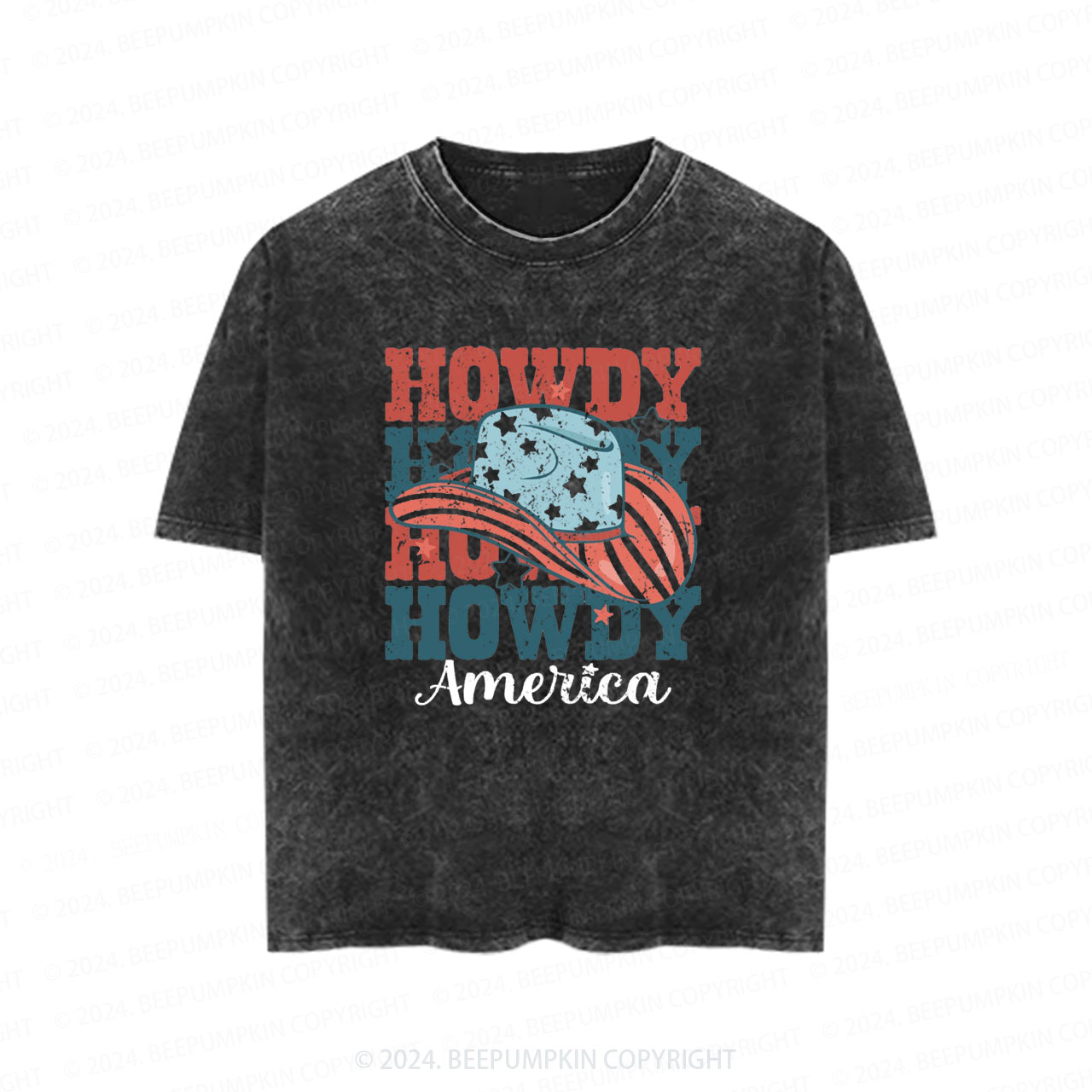 Howdy Cowboy Toddler&Kids Washed Tees          