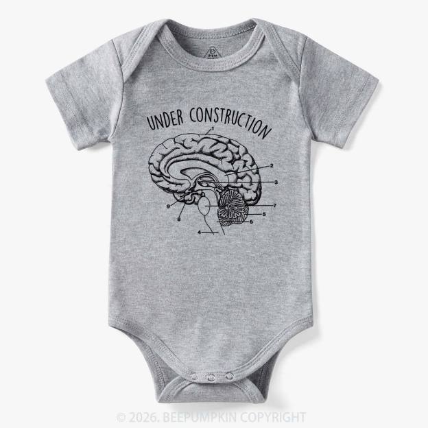 Under Construction Brain Diagram Bodysuit