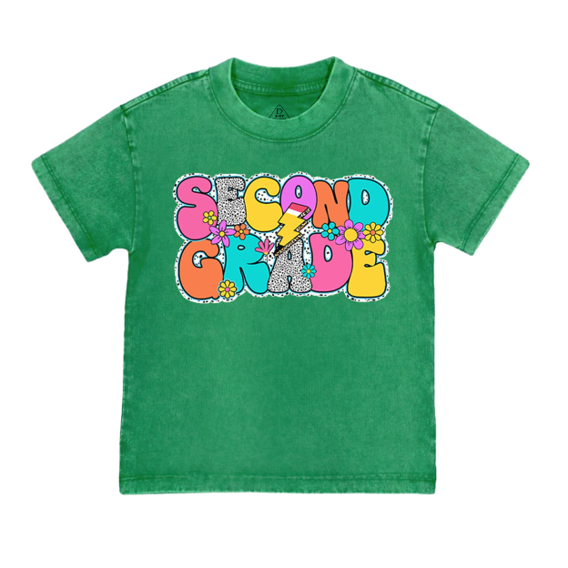 Personalized Retro Back To School Toddler&Kids Washed Tees