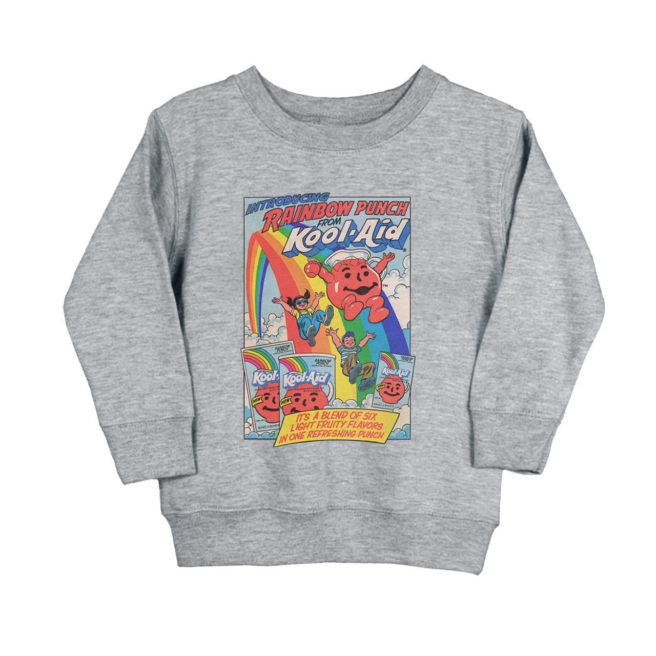 Rainbow Punch Cool-Aid Vintage Toddler Sweatshirt