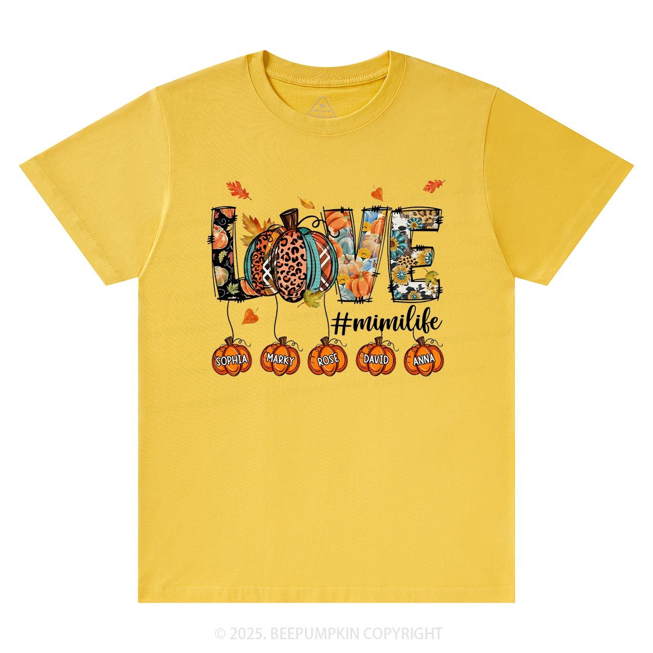 Personalized Love Grandma Life T-Shirts Beepumpkin