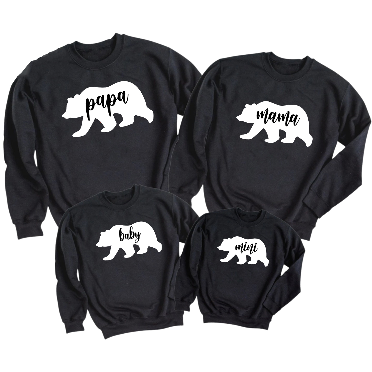 Papa Mama Baby Mom&Me Sweatshirts