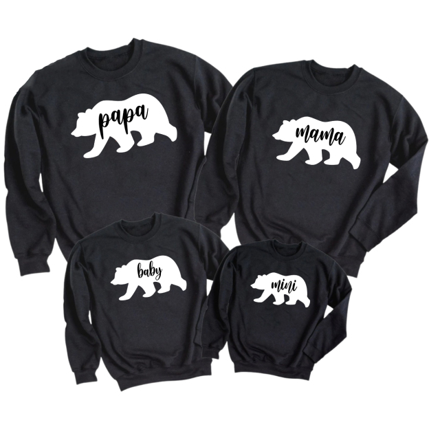 Papa Mama Baby Mom&Me Sweatshirts