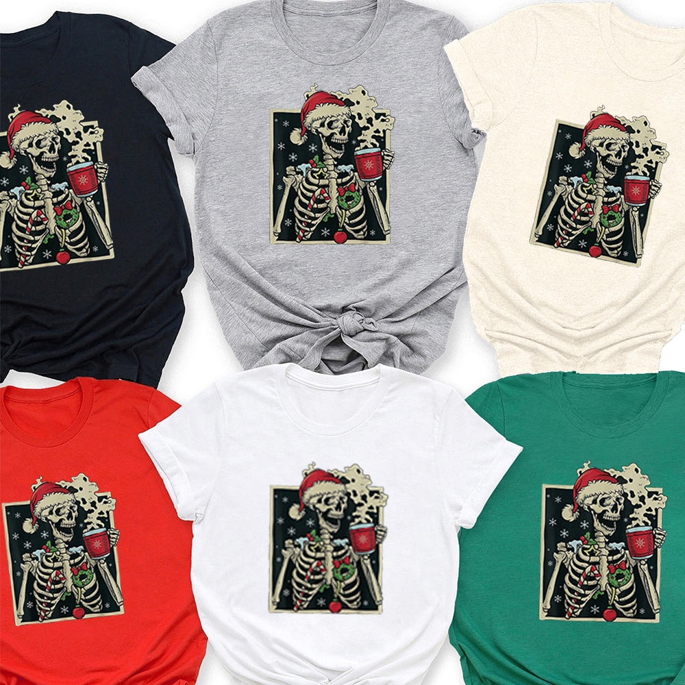 Merry Christmas Skeleton Christmas Shirt For Family