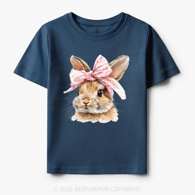 Cute Bunny with Bow Easter Toddler&Kid's Tees