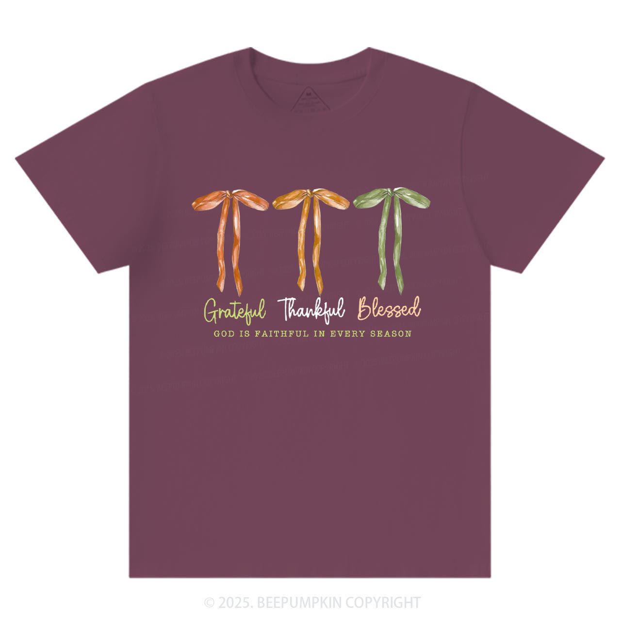 Grateful Thankful Blessed T-Shirts Beepumpkin