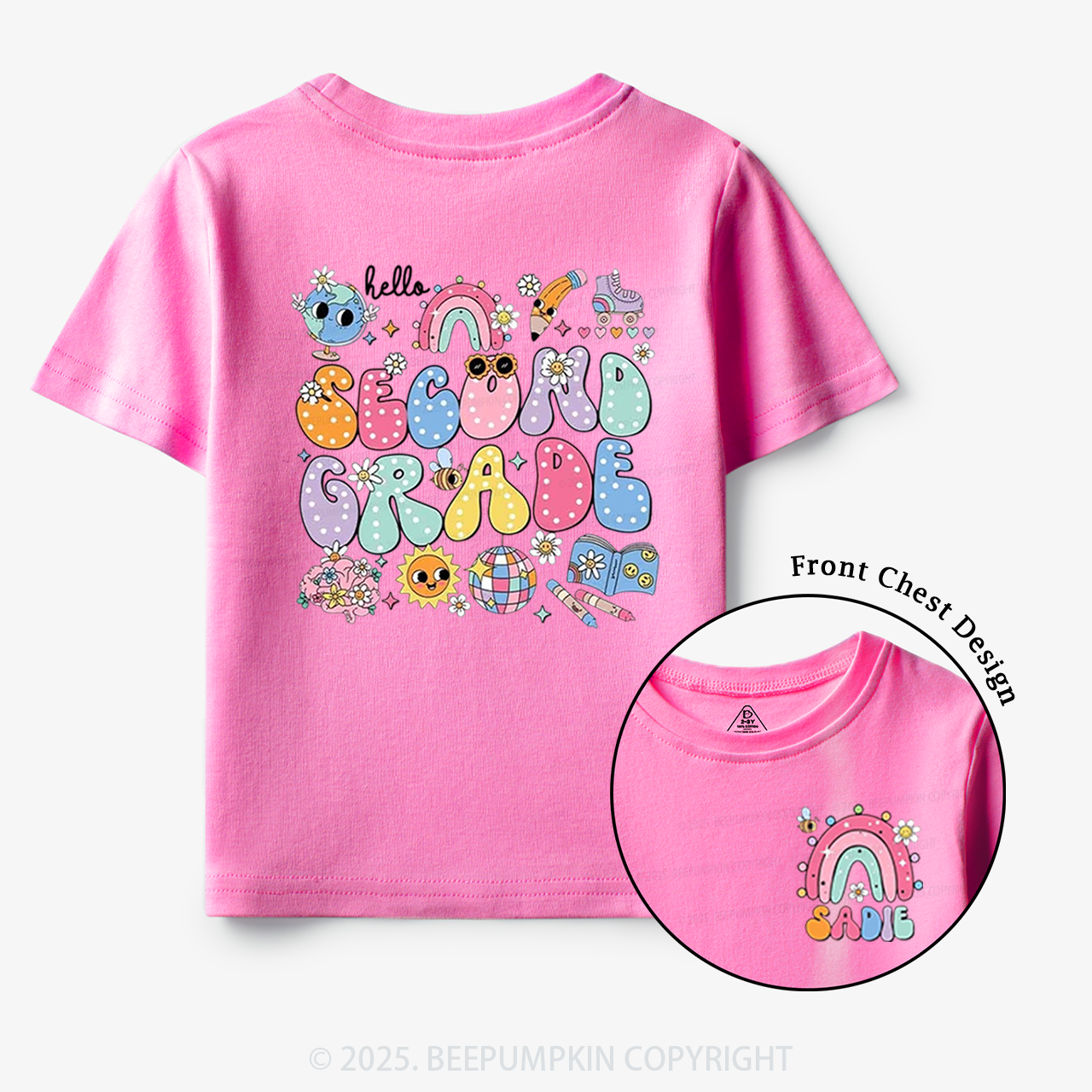 Personalized My World Toddler&Kid's Tees Beepumpkin