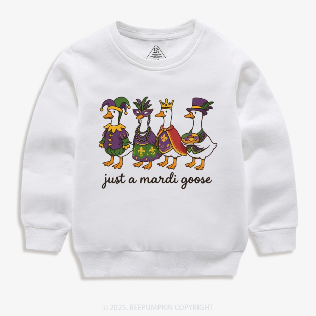Just A Mardi Goose Kid's Sweatshirt