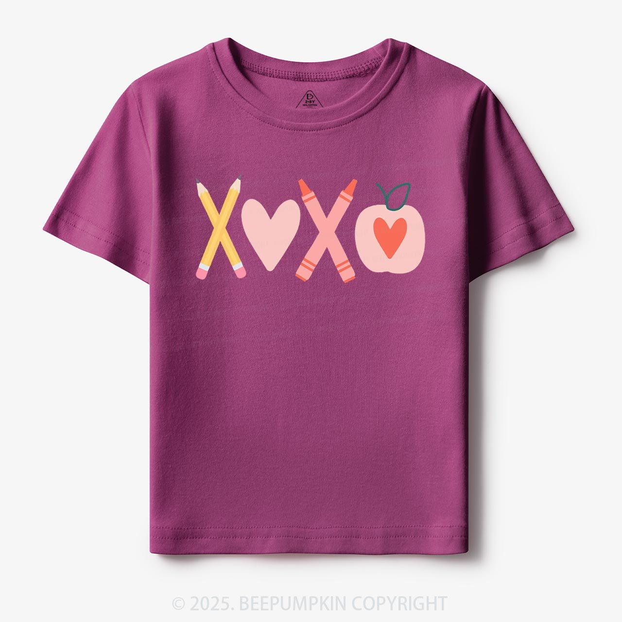 Pencils & Crayons Valentine’s Day Toddler&Kid's Tees Beepumpkin