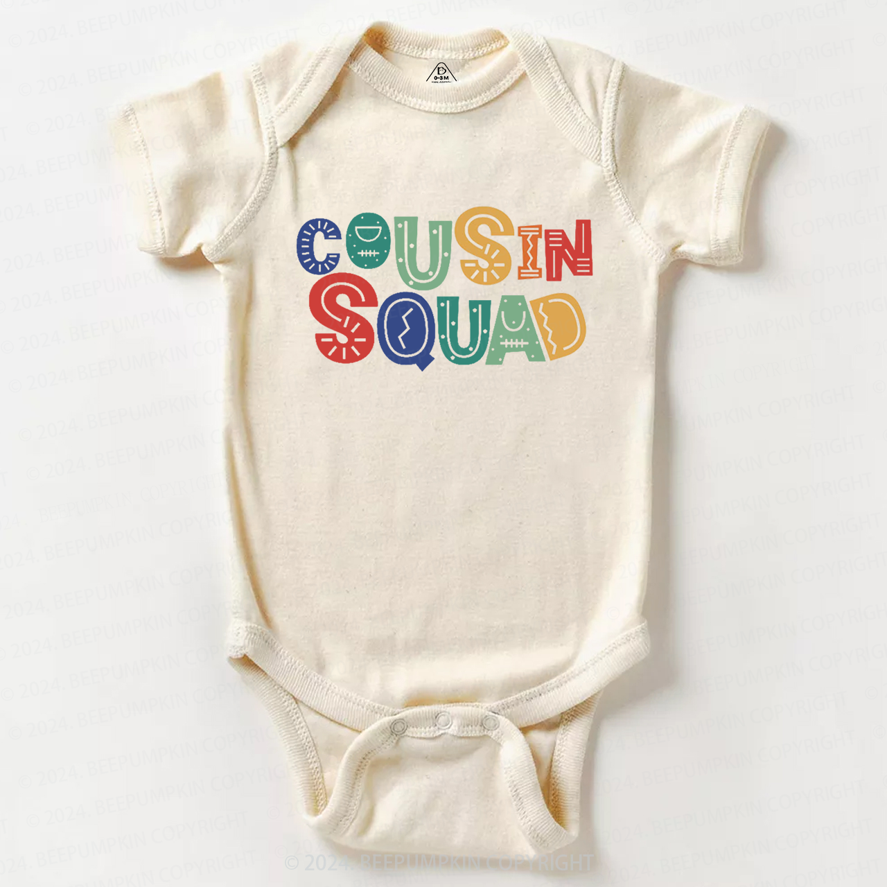 Colorful Cousin Crew Baby Bodysuit