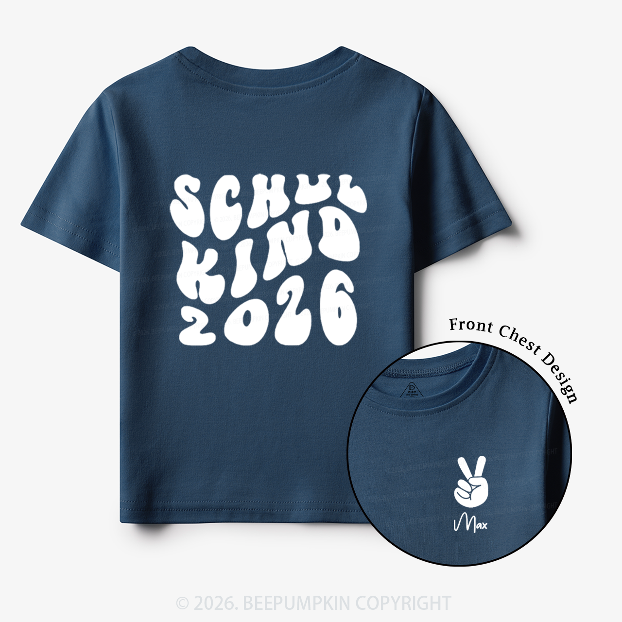 Personalized Schoolchild 2026 Back To School Gift Toddler&Kids Shirts