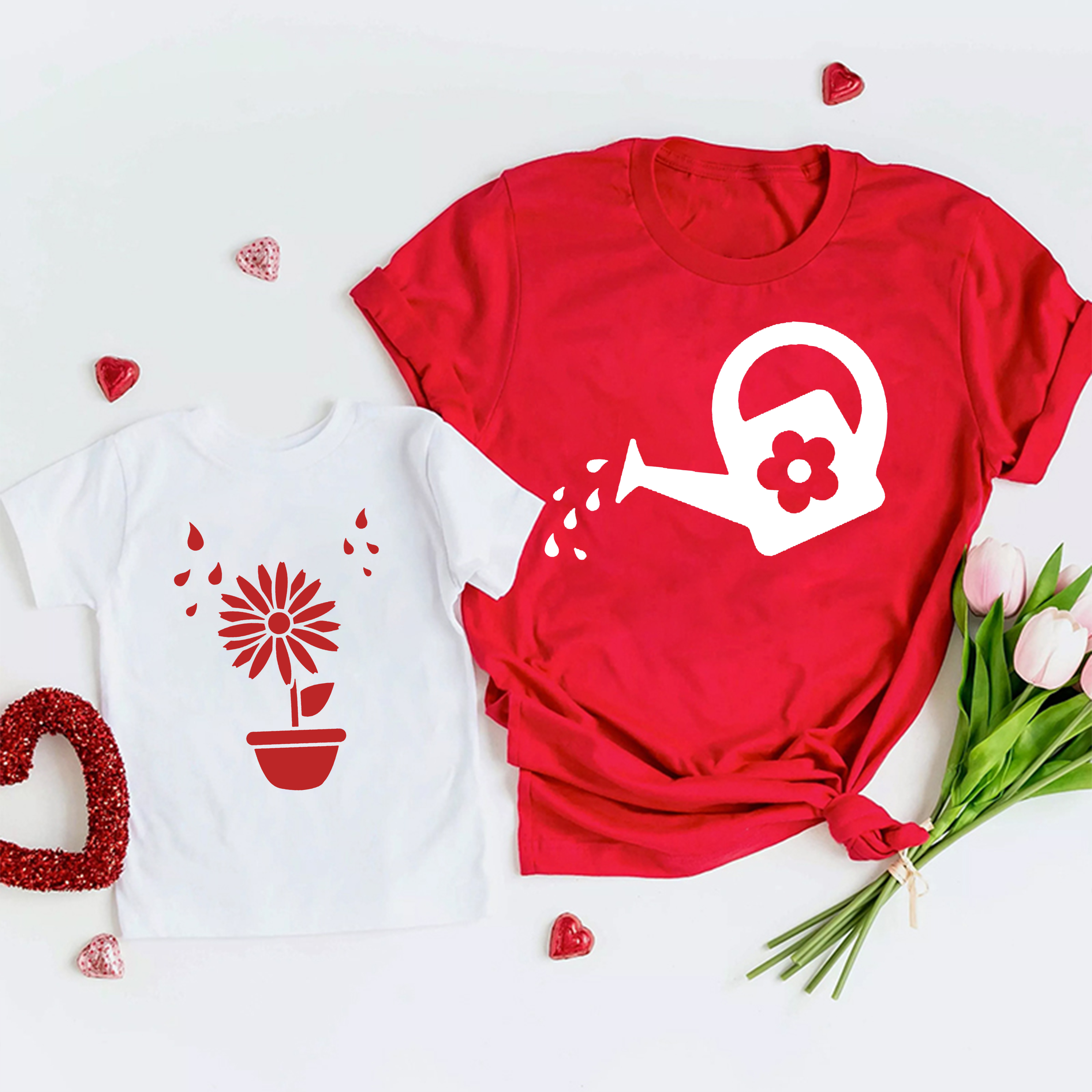 Flower Watering Mom&Me Shirt