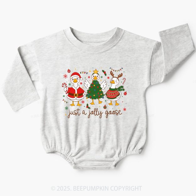 Just A Jolly Goose Baby Bubble Romper Beepumpkin
