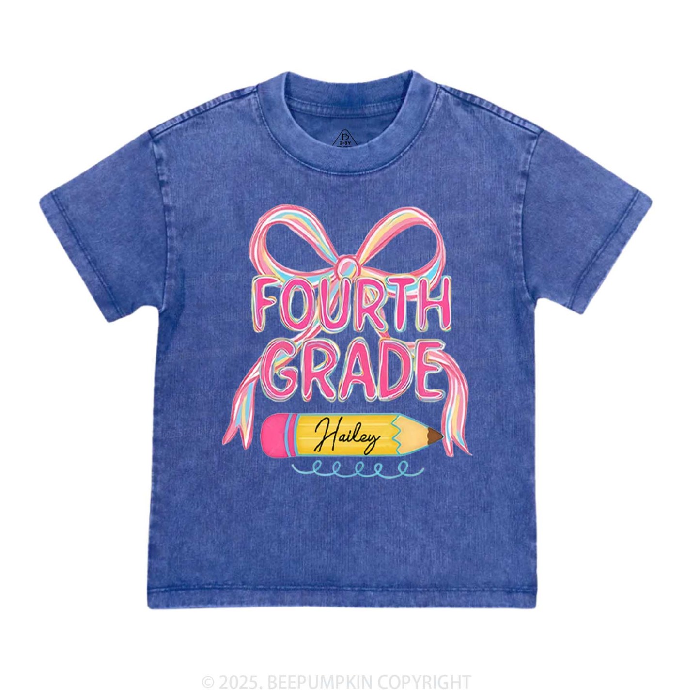 Personalized School Days Toddler&Kids Washed Tees