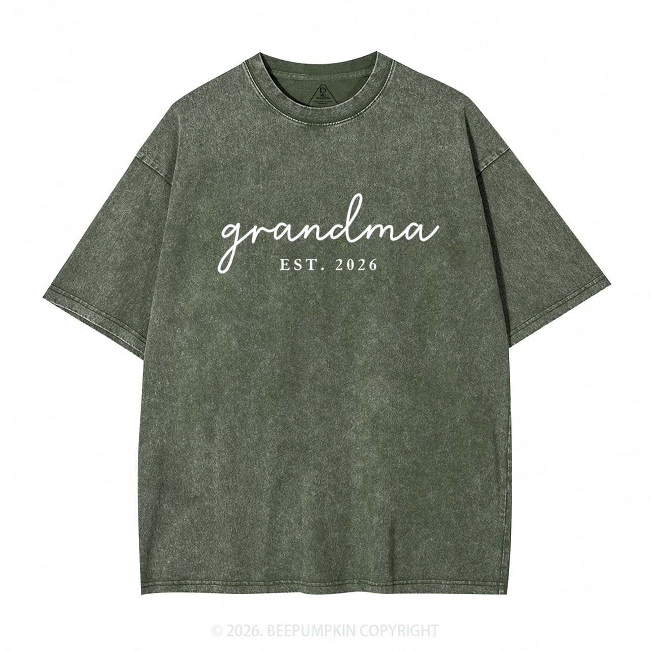 Personalized Mother's Day Gift Adult Washed T-Shirts