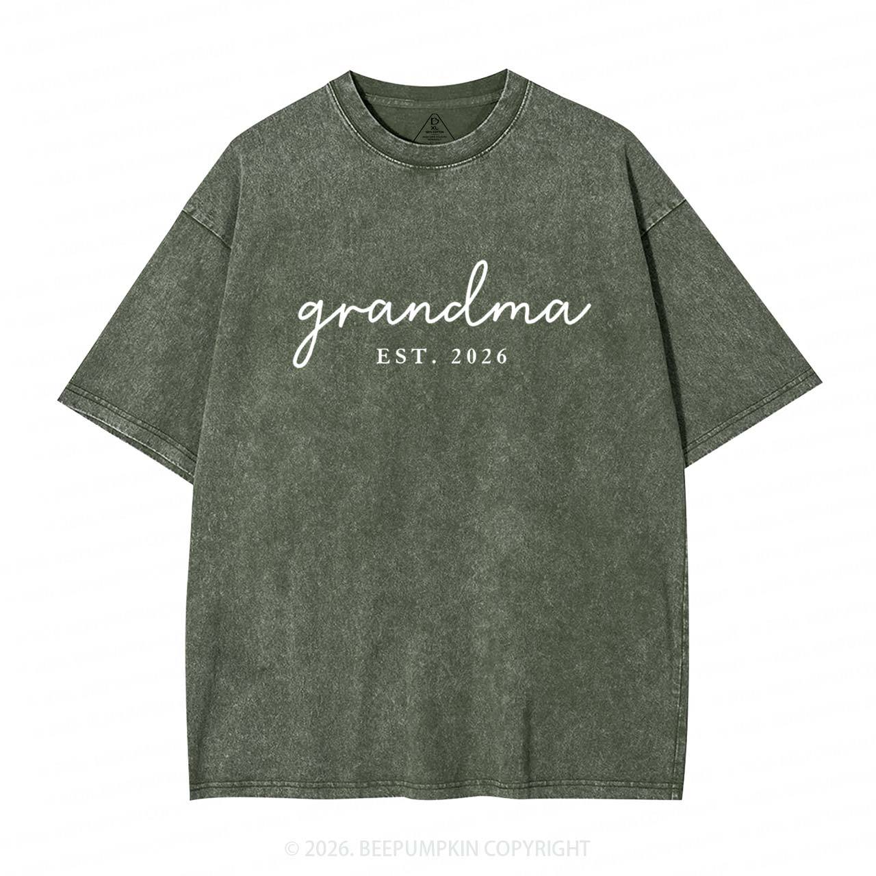 Personalized Mother's Day Gift Adult Washed T-Shirts