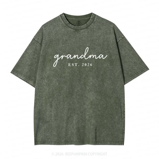 Personalized Mother's Day Gift Adult Washed T-Shirts