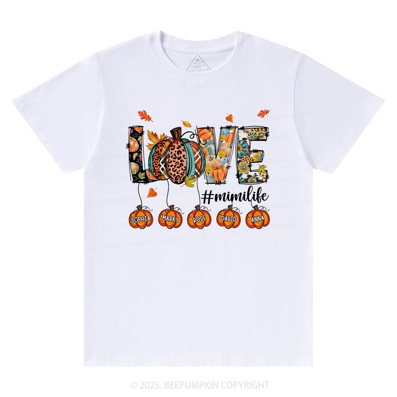 Personalized Love Grandma Life T-Shirts Beepumpkin