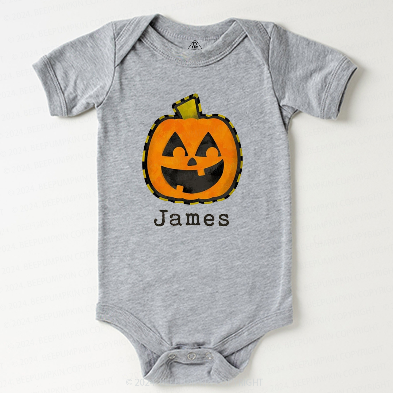Personalized Halloween Fall Pumpkin Baby Bodysuits 
