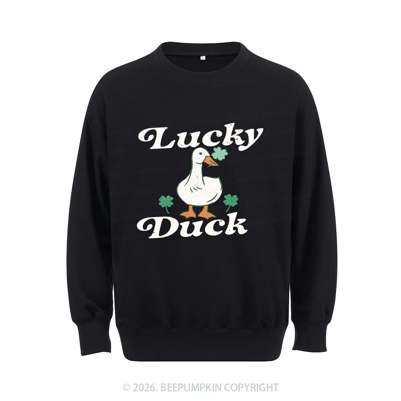 Lucky Duck St Patrick's Day Aldult Sweatshirt