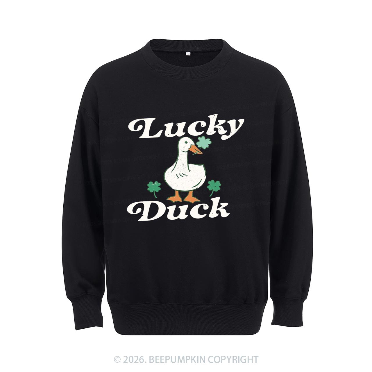 Lucky Duck St Patrick's Day Aldult Sweatshirt