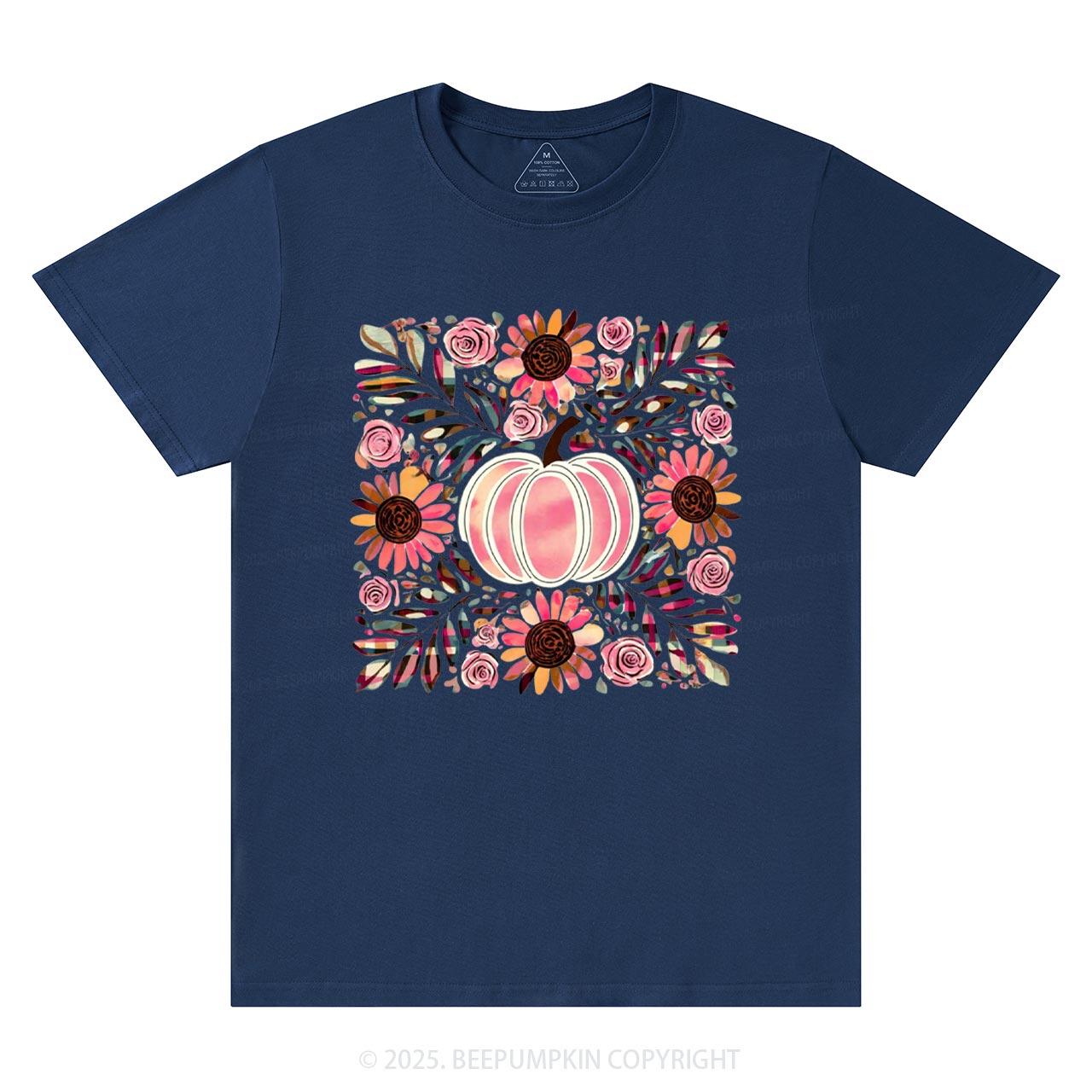 Boho Floral Pumpkin T-Shirts Beepumpkin