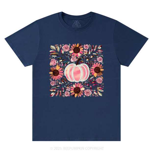 Boho Floral Pumpkin T-Shirts Beepumpkin
