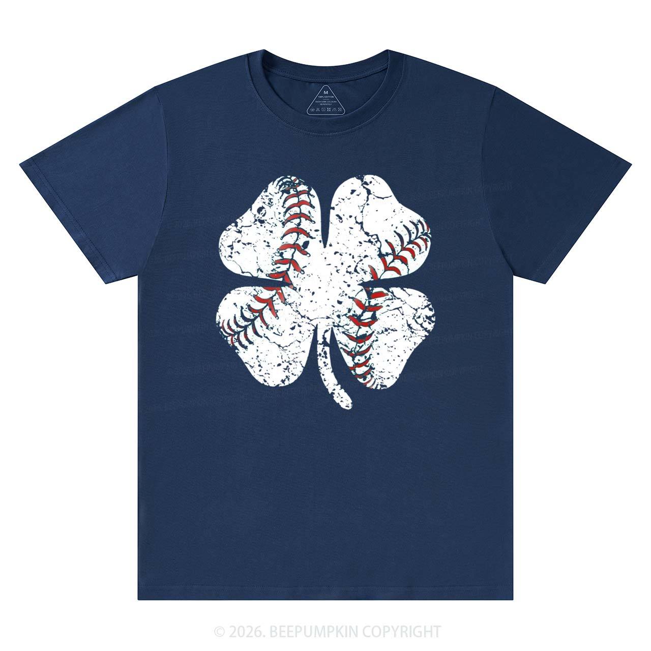 Baseball Shamrock St Patrick's Day T-Shirts Beepumpkin