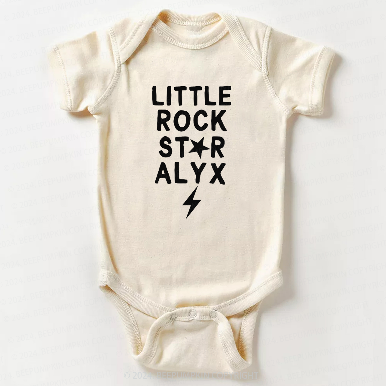 Personalized Little Rock Star Bodysuit For Baby 8