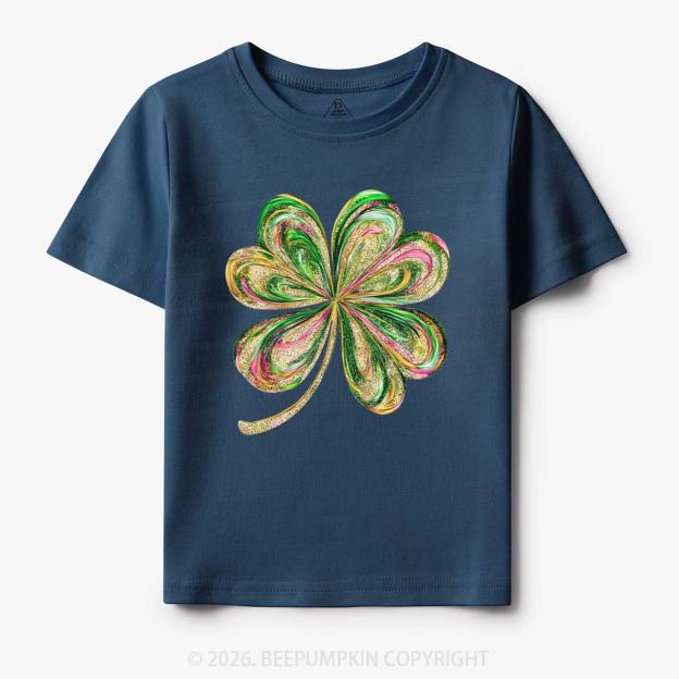 Retro Lucky Shamrock St Patrick's Day Toddler&Kid's Tees Beepumpkin