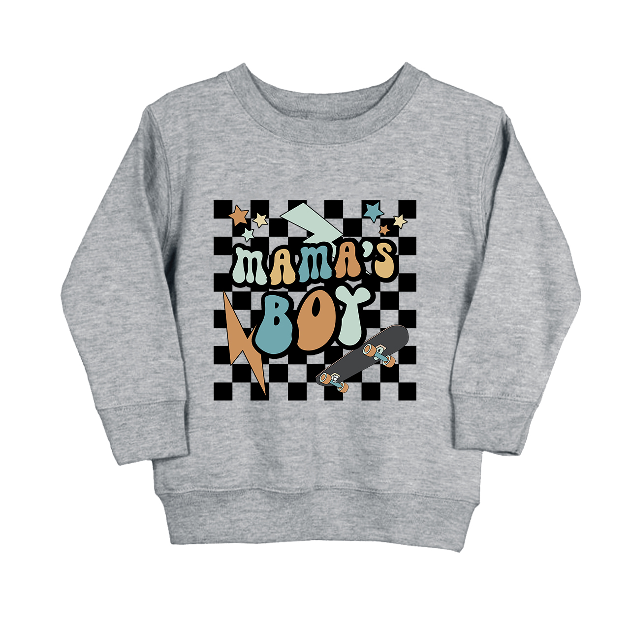 Mama's Boy Retro Skater Kids Sweatshirt