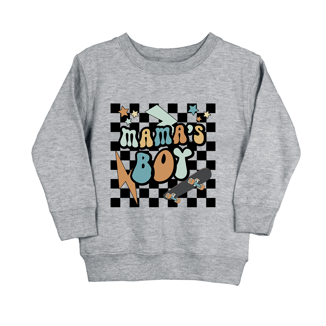 Mama's Boy Retro Skater Kids Sweatshirt