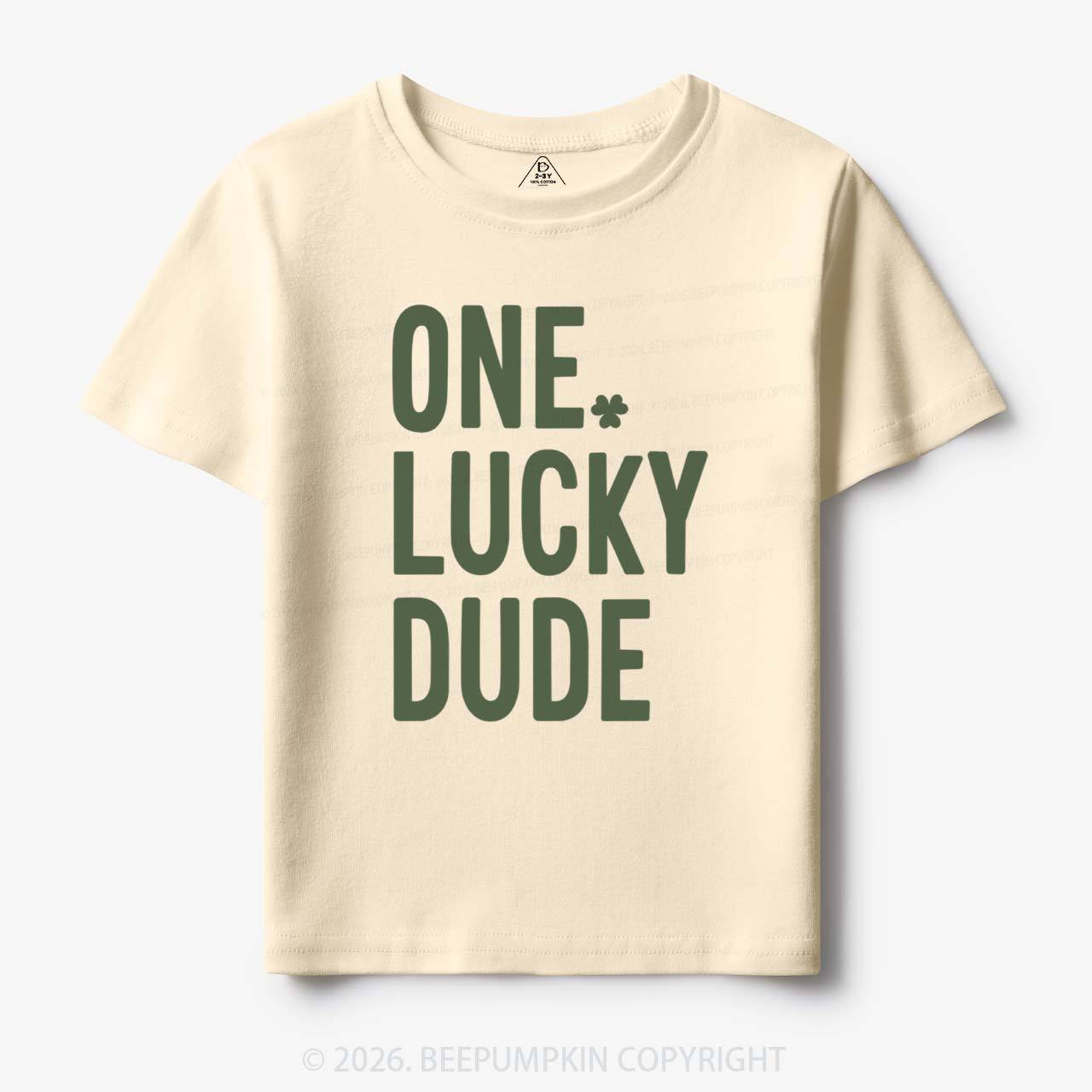 One Lucky Dude St. Patrick's Day Toddler&Kid's Tees Beepumpkin