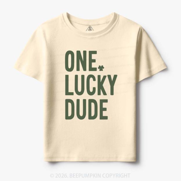 One Lucky Dude St. Patrick's Day Toddler&Kid's Tees Beepumpkin