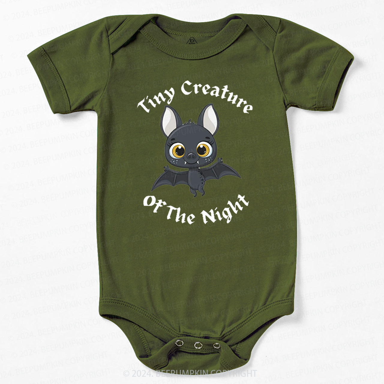 Tiny Creature Of The Night Halloween Baby Bodysuits 