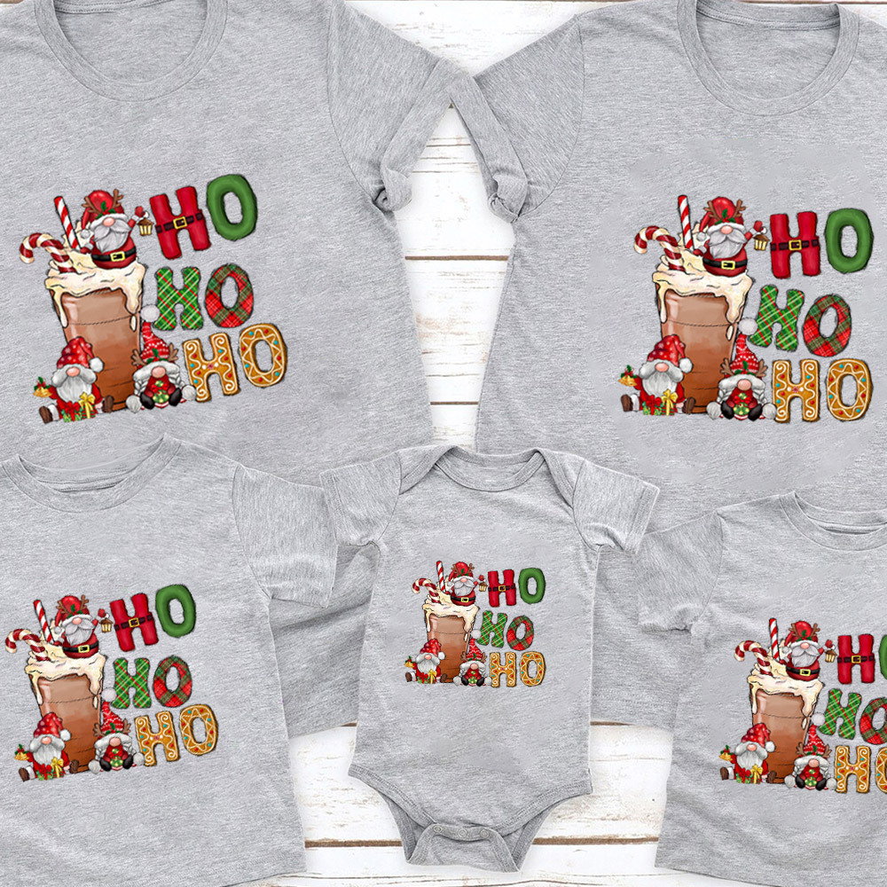 Ho Ho Ho Coffee Lover Christmas Family Matching Shirt