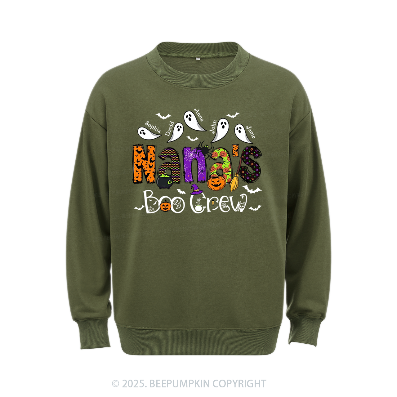 Personalized Mimi's Boo Crew Sweatshirt Beepumpkin