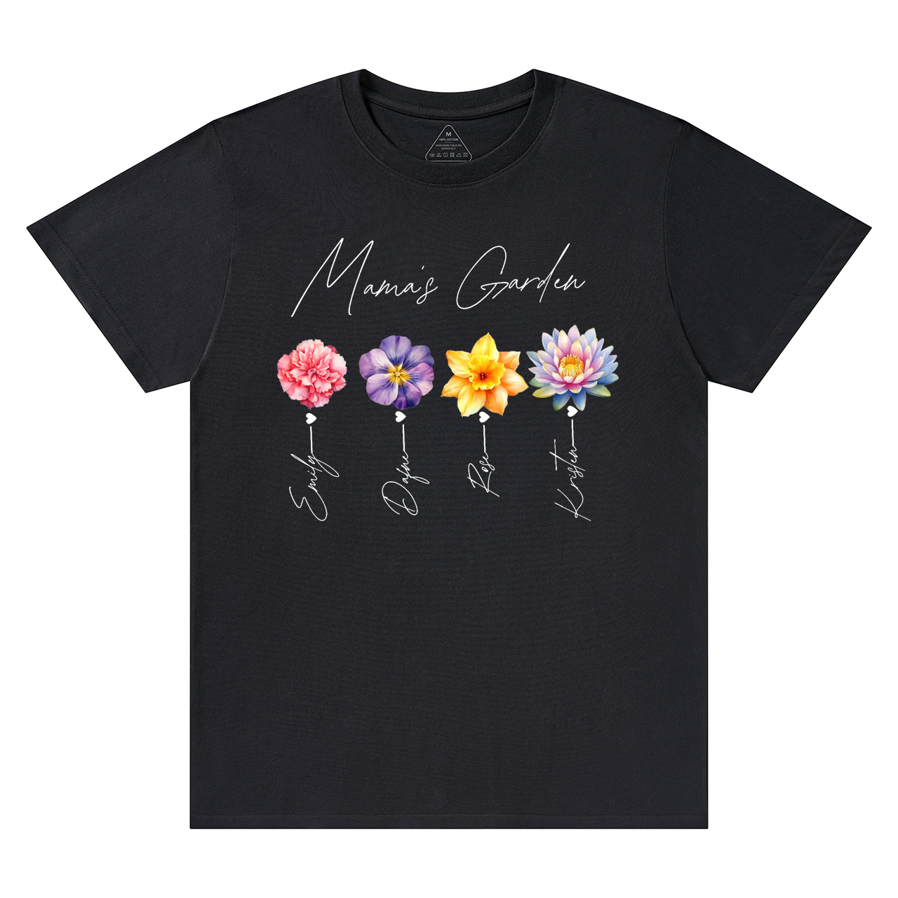 Personalized Kids Name Mama's Garden T-Shirts