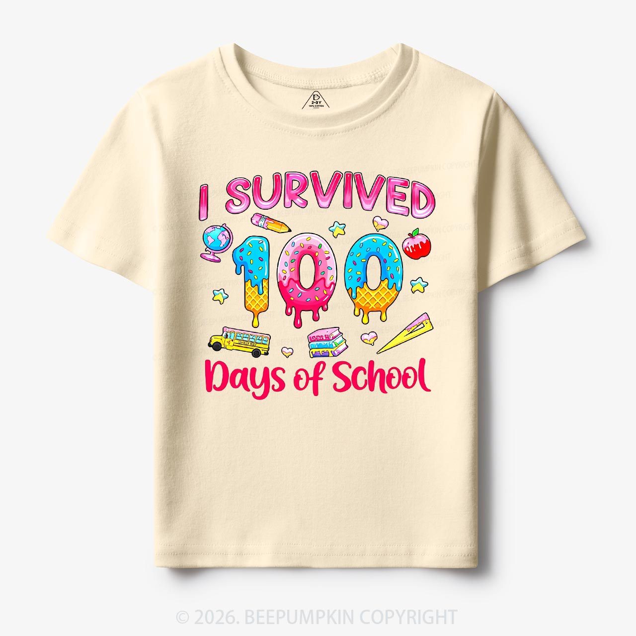 Sweet Survivor 100 Days Of School Toddler&Kid's Tees