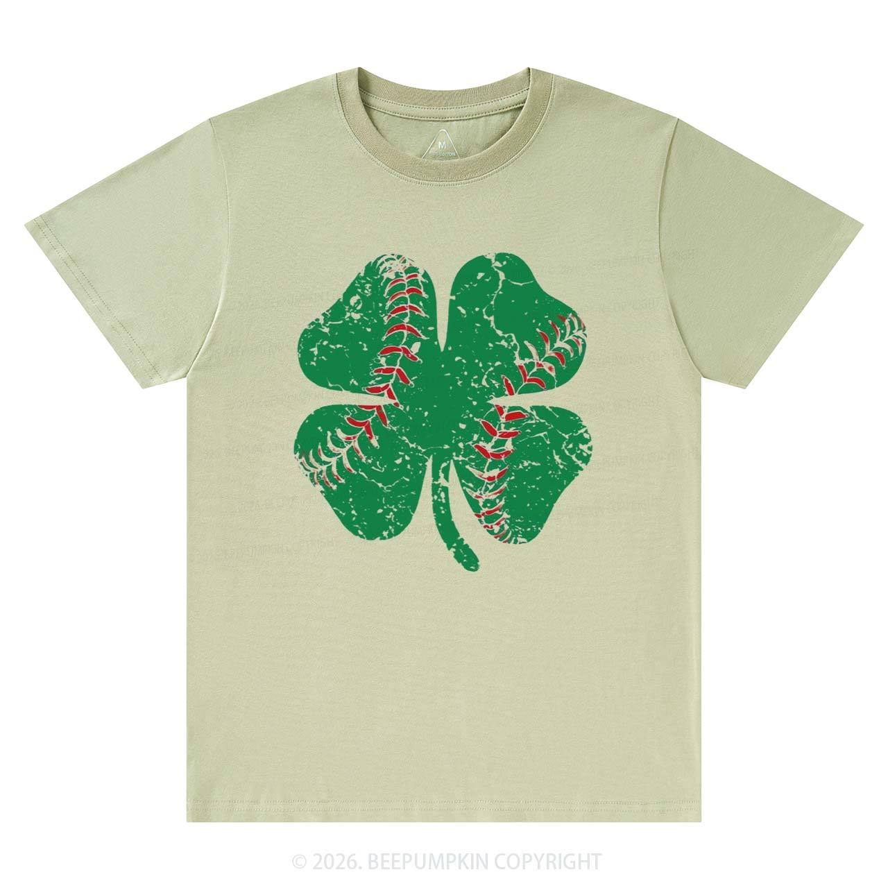 Baseball Shamrock St Patrick's Day T-Shirts Beepumpkin