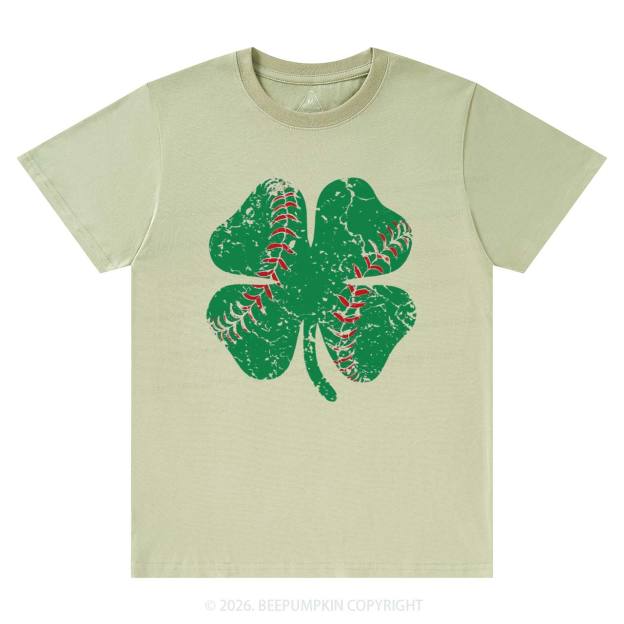 Baseball Shamrock St Patrick's Day T-Shirts Beepumpkin
