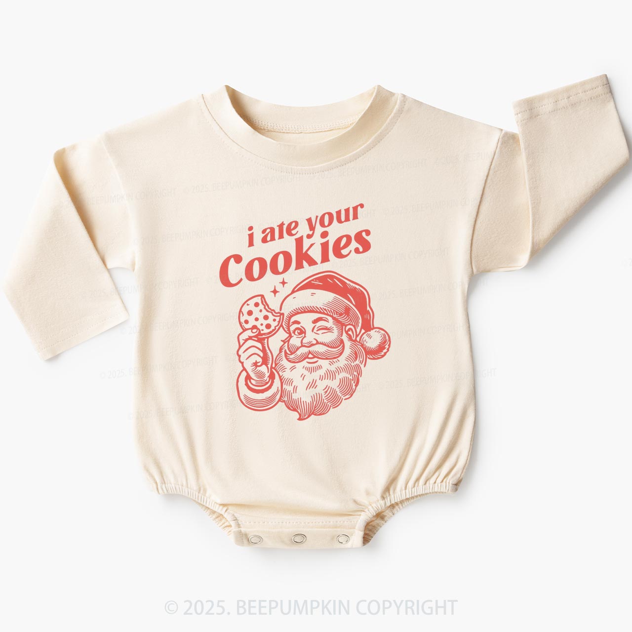 I Ate Your Cookies Baby Bubble Romper Beepumpkin