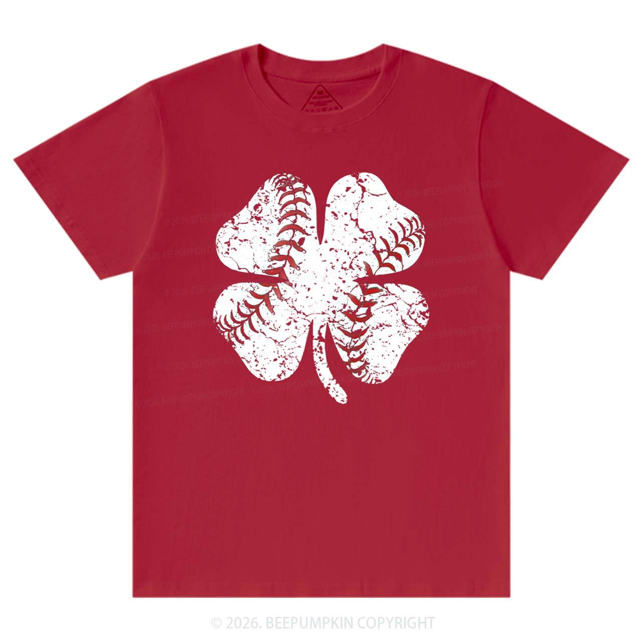 Baseball Shamrock St Patrick's Day T-Shirts Beepumpkin