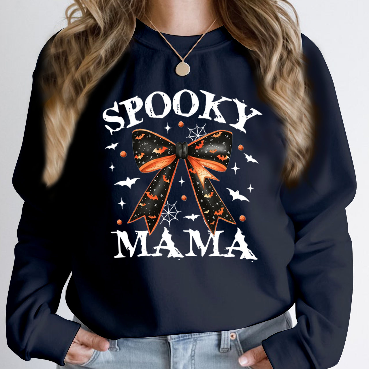 Halloween Spooky Mama Sweatshirt For Mama