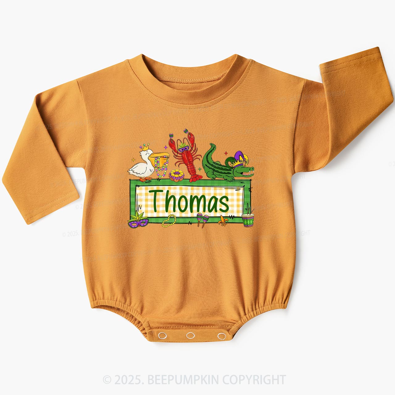 Personalized Tiny Parade Nameset Baby Bubble Romper Beepumpkin