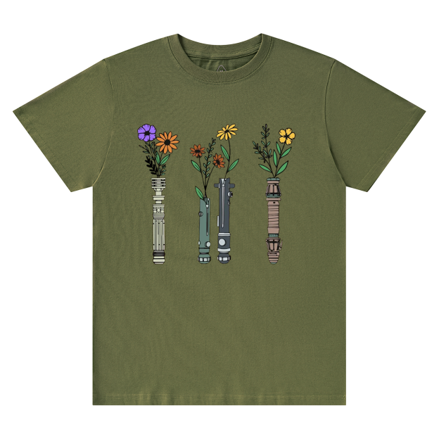 Floral Lightsaber SW Mama T-Shirts