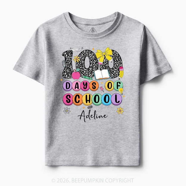Personalized 100 Days Smarter and Sweeter Toddler&Kid's Tees
