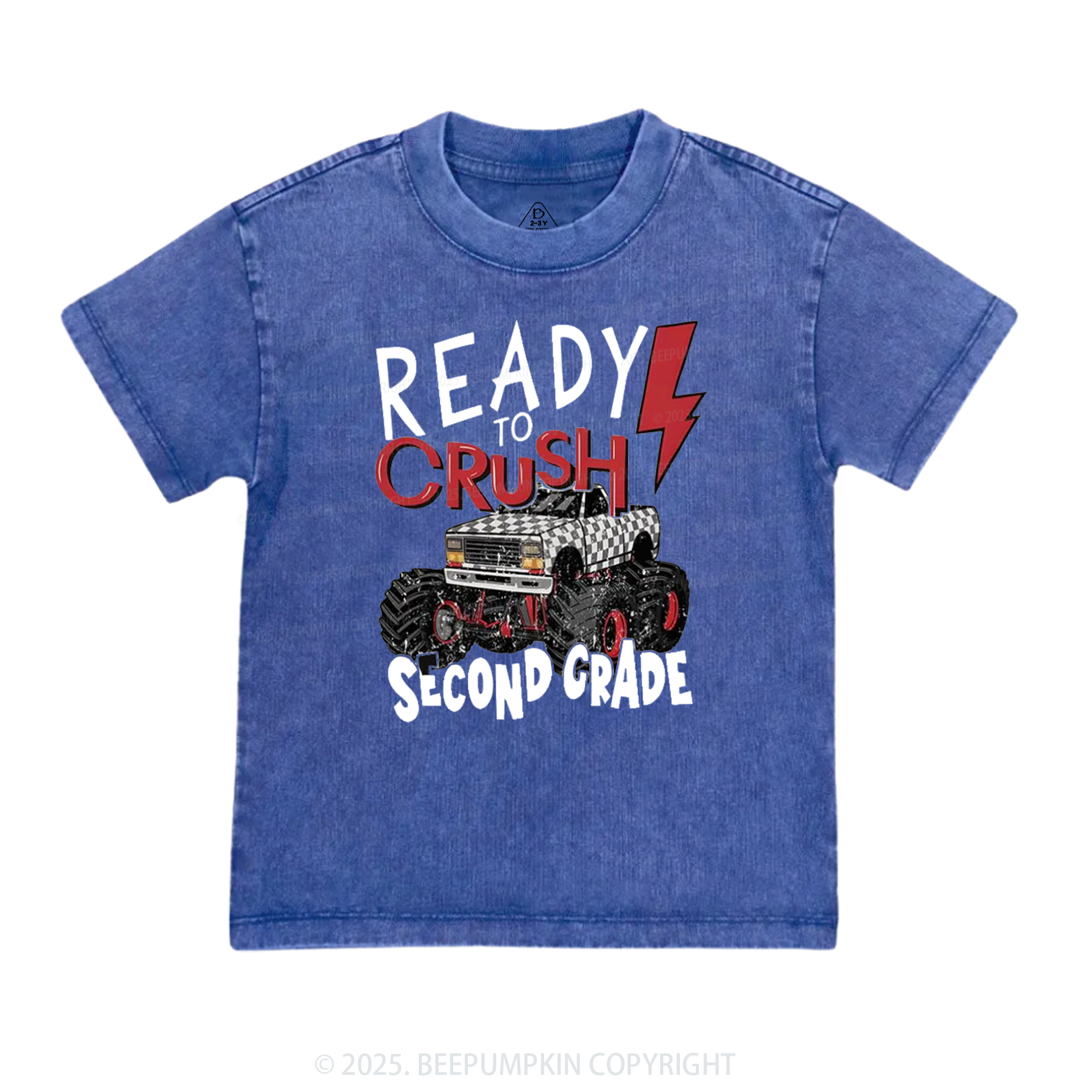 Personalized Ready To Crush Grade Toddler&Kids Washed Tees