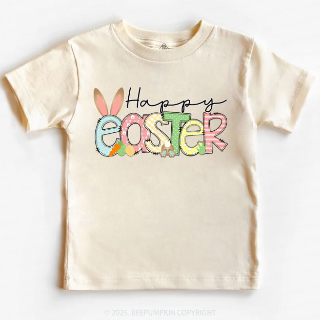 Personalized Name Happy Easter Toddler&Kid's Tees Beepumpkin